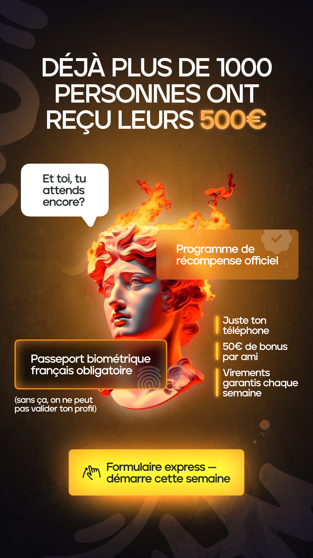 Créa : déjà plus de 1000 personnes ont reçu leurs 500€